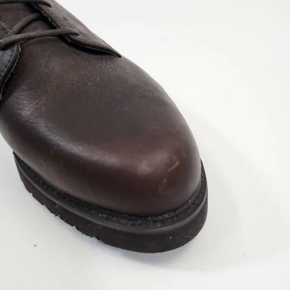 Bass Weejuns Derby Shoes Mens 10M Waterproof Leather Plain Toe Comfort Oxford